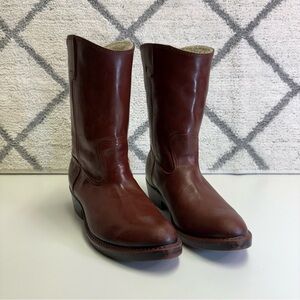 Lacrosse Men’s 8 Made In USA Cowboy Western Rubber Boots Red Vintage